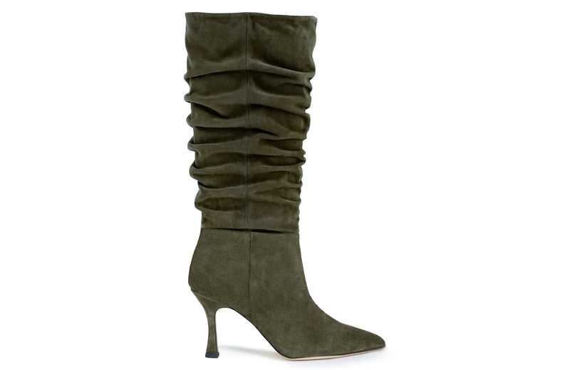 ISIS GREEN SUEDE BOOTS