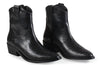 ALICE BLACK LEATHER COWBOY BOOTS