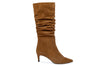 LONDON BROWN SUEDE KNEE HIGH BOOTS