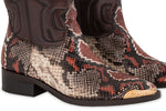 DALLAS BROWN LEATHER COWBOY BOOTS