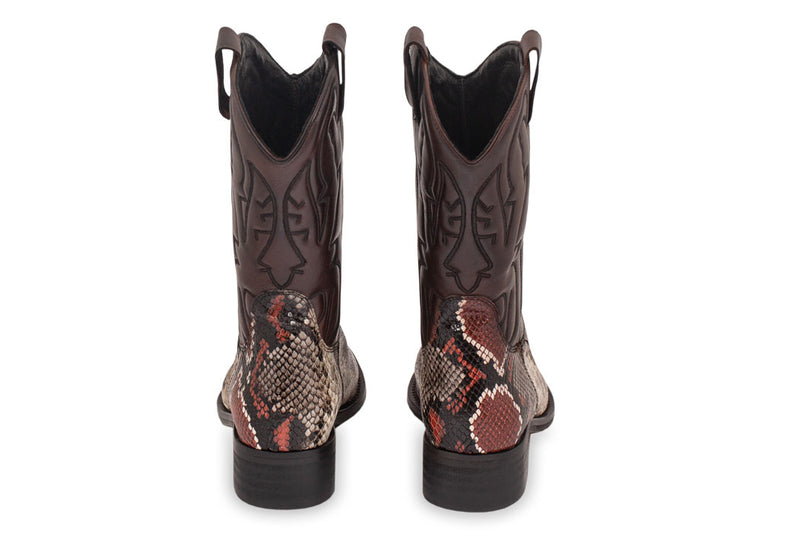 DALLAS BROWN LEATHER COWBOY BOOTS